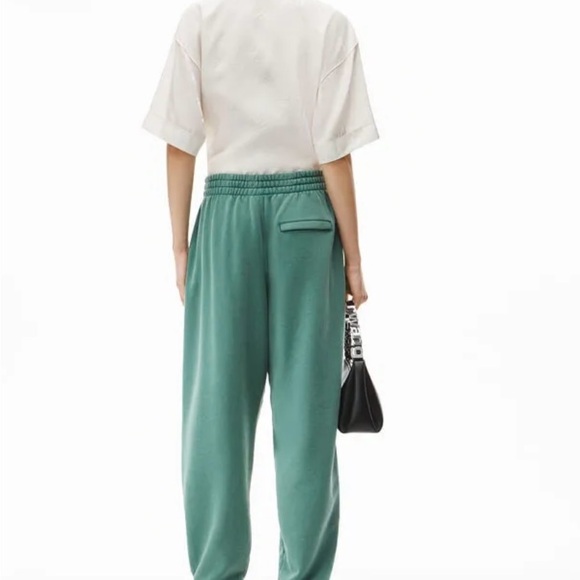 Alexander Wang Turquoise Ribbed Collar Top - Picture 2 of 13